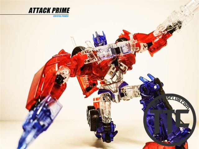 [Pre-order] APC Toys APC-001T Attack Prime TFP Optimus Prime Clear Version w/ Black Wheels