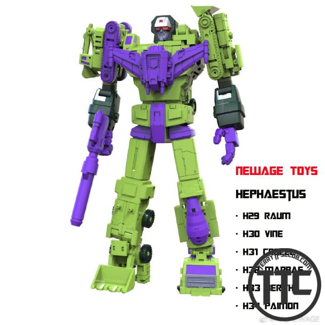 [PRE-ORDER] NewAge Toys NA H29~H33 Hephaestus Devastator