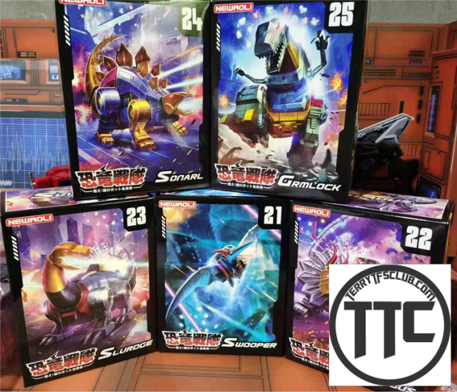 【SOLD OUT】[NO BOX] MechFansToys MF-21N(BLUE)/22N/23N/24N/25N Swoop(BLUE)/Slag/Sludge/Snarl/Grimlock Set of 5