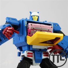 [FES PRE-ORDER] KFC toys E.A.V.I. Metal Phase 4B Doubledeck Blaster Blue w/ Stinger & Mandy Cassettes