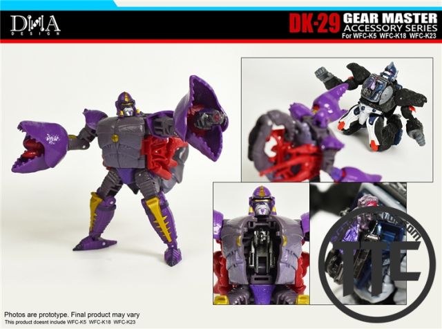 [PRE-ORDER] DNA Design DK-29 add-on-kit for WFC-K5 Blackarachnia WFC-K18 Dinobot  WFC-K23 Scorponok