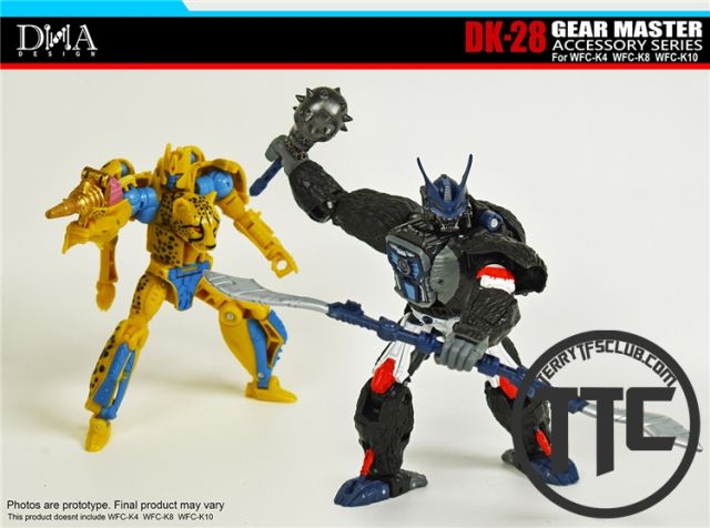 [PRE-ORDER] DNA Design DK-28 add-on-kit for WFC-K4/8/10 Cheetor, Optimus Primal &amp; Megatron