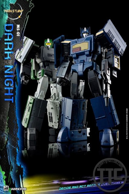 【IN STOCK】Moon Studio MS-01 DARK NIGHT Getsuei Radiatron Raiden Trainbots