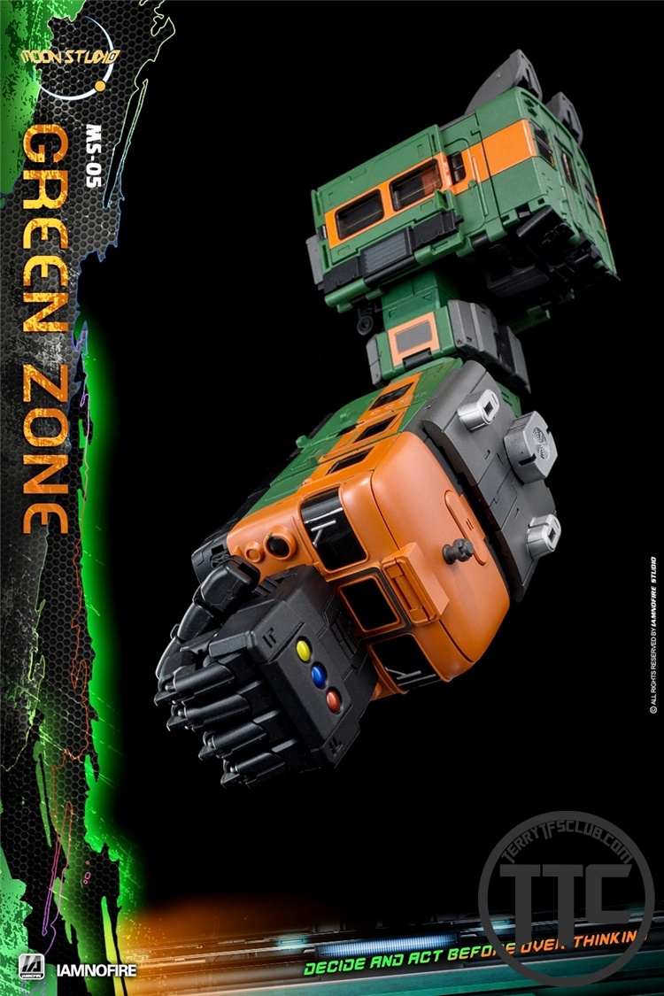 Moon Studio MS-05 GREEN ZONE Suiken Radiatron Raiden Trainbots