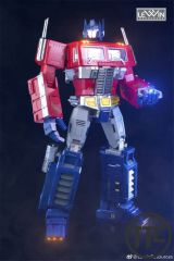 Lewin Resources LW-01 MP-10 Optimus Prime MATTE CHROME Oversized 71cm w/ LED