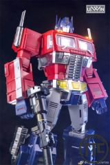 Lewin Resources LW-01 MP-10 Optimus Prime MATTE CHROME Oversized 71cm w/ LED