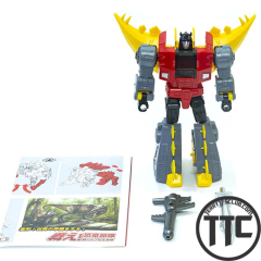 【PRE-ORDER】Mechfanstoys Dinobots Swoop(Blue), Snarl, Sludge, Slag & Grimlock Toon Ver. Set of 5 2024 New Year Ver.