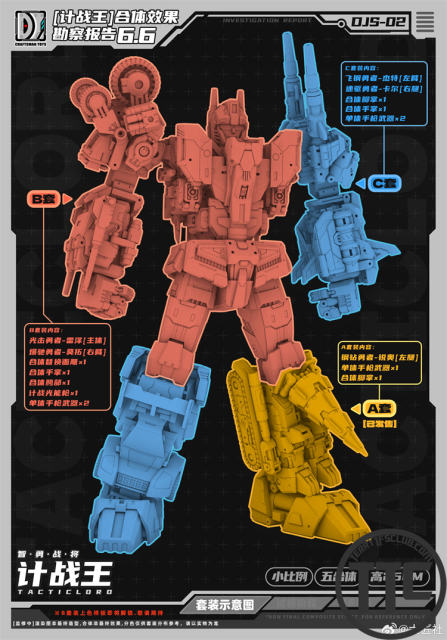 【PRE-ORDER】Craftsman Toys DJS-02D & DJS-02E | Strafe & Lightspeed