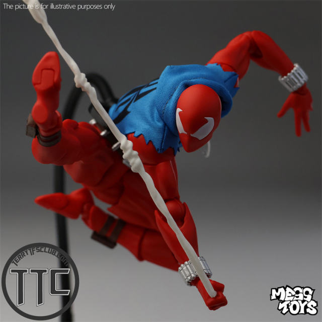 Mess Toys Spider-Man Scarlet Hero Blue Cloth Battle Suit