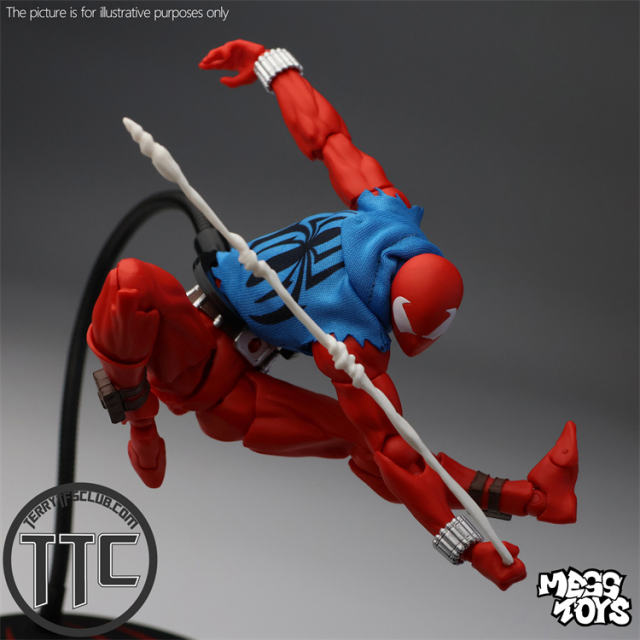 Mess Toys Spider-Man Scarlet Hero Blue Cloth Battle Suit