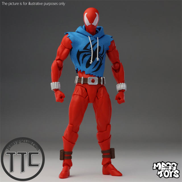 Mess Toys Spider-Man Scarlet Hero Blue Cloth Battle Suit