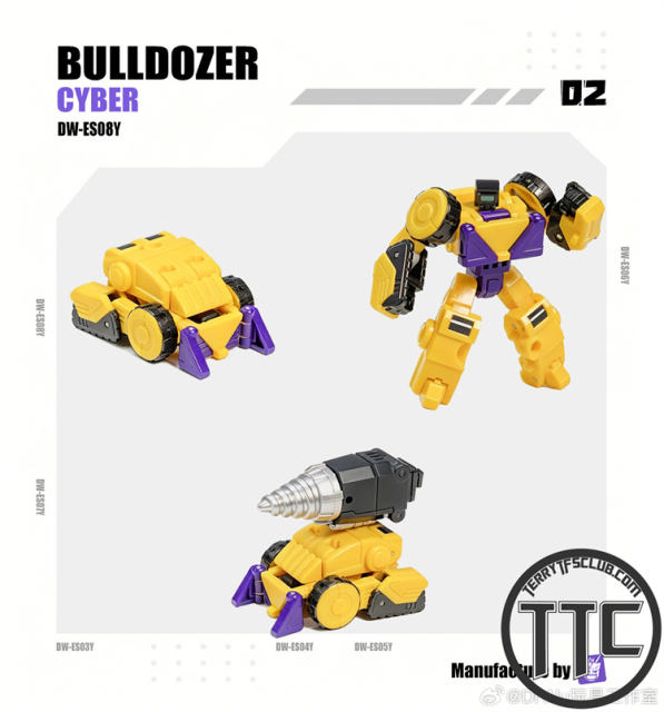 【PRE-ORDER】Dr.Wu ES03Y~ES08Y Cyber Assembly | Devastator G2 set of 6
