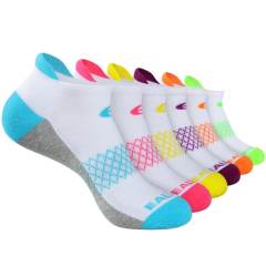 COOPLUS Women's Athletic Ankle Socks Women's Sock Size 9-11 Female Cushioned Color Socks 6 Pairs