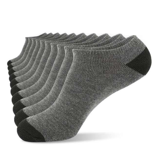 COOPLUS 10 Pairs Mens Low Cut Socks Ankle No Show Running Breathable Socks