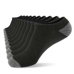 COOPLUS 10 Pairs Mens Low Cut Socks Ankle No Show Running Breathable Socks