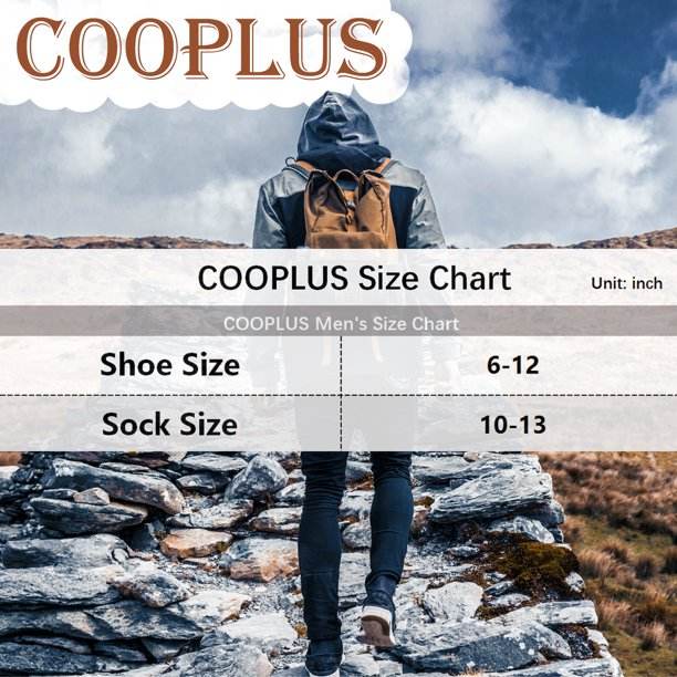 COOPLUS Mens Athletic Ankle Low Cut Socks Men's Sock Size 10-13