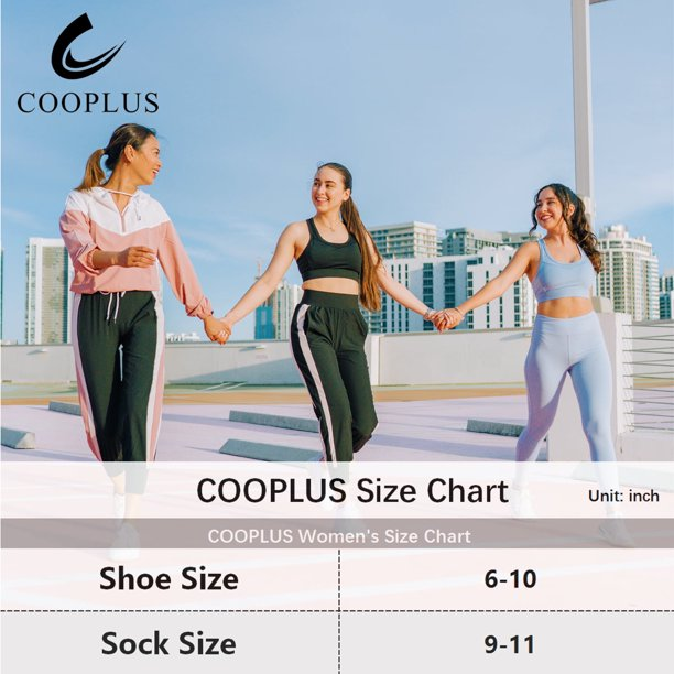 COOPLUS Womens Cotton Ankle Socks Performance Cushion Socks Breathable Low Cut Socks 6 Pairs