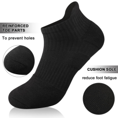 COOPLUS Womens Cotton Ankle Socks Performance Cushion Socks Breathable Low Cut Socks 6 Pairs