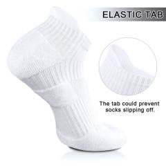 COOPLUS Womens Cotton Ankle Socks Performance Cushion Socks Breathable Low Cut Socks 6 Pairs