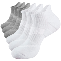 COOPLUS Womens Cotton Ankle Socks Performance Cushion Socks Breathable Low Cut Socks 6 Pairs