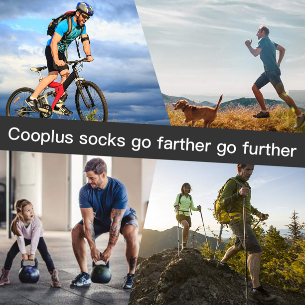 COOPLUS 10 Pairs Mens Low Cut Socks Ankle No Show Running Breathable Socks
