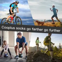 COOPLUS Men's Athletic Ankle Socks Mens Cushioned Breathable Low Cut Socks 6 Pairs
