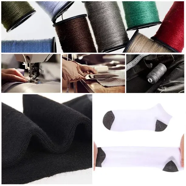 COOPLUS 10 Pairs Men's Athletic Low Cut Socks Cushioned Ankle Socks Men