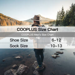 COOPLUS Mens Winter Warm Socks Men Wool Hiking Socks 5 Pairs