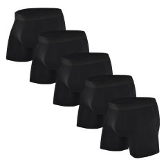 COOPLUS Men's Underwear Boxer Briefs Cotton Stretch Soft Underwear Trunks (5 Pieces)