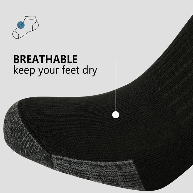 COOPLUS Mens Socks Ankle Low Cut Socks for Men Breathable Athletic Socks 10 Pairs