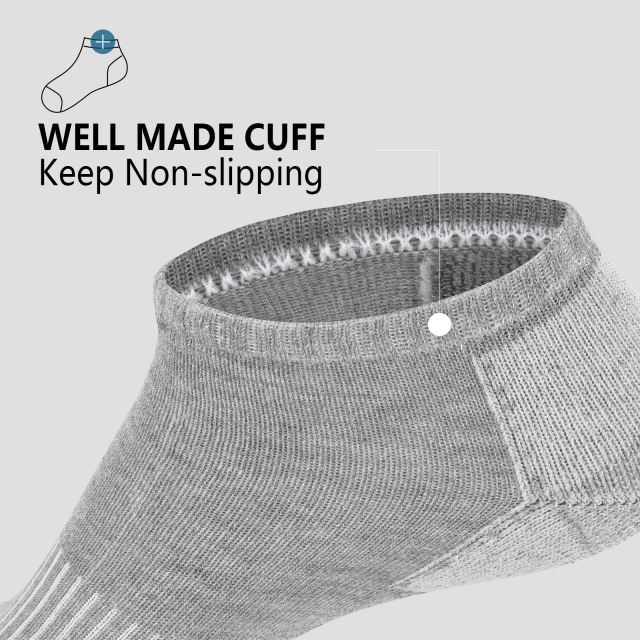 COOPLUS Mens Socks Ankle Low Cut Socks for Men Breathable Athletic Socks 10 Pairs