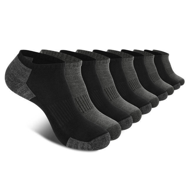 COOPLUS Mens Socks Ankle Low Cut Socks for Men Breathable Athletic Socks 10 Pairs