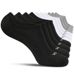 COOPLUS 10 Pairs Men's Athletic No Show Socks Men Low Cut Ankle Socks