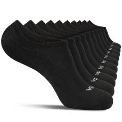 COOPLUS 10 Pairs Men's Athletic No Show Socks Men Low Cut Ankle Socks