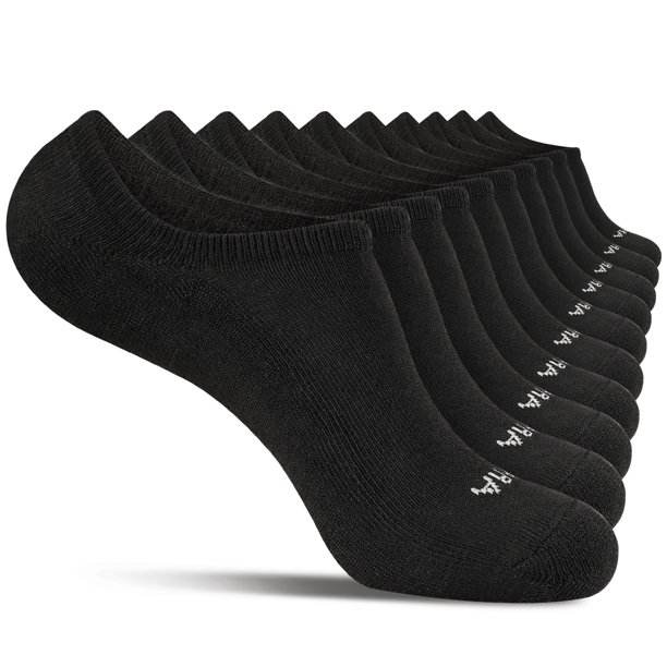 COOPLUS 10 Pairs Men's Athletic No Show Socks Men Low Cut Ankle Socks