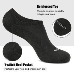 COOPLUS 10 Pairs Men's Athletic No Show Socks Men Low Cut Ankle Socks