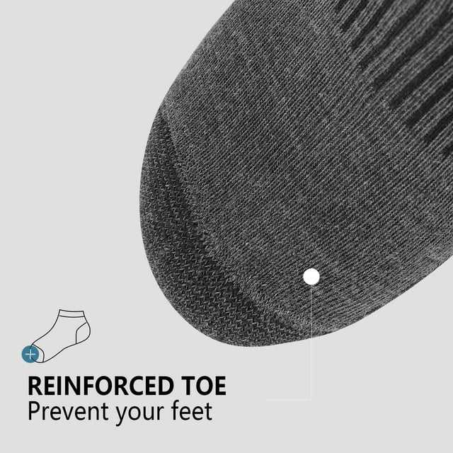 HEATUFF Mens Socks Ankle Low Cut Socks for Men Breathable Athletic Socks 10 Pairs