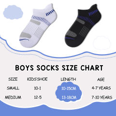 COOPLUS Boys&Girls Socks Low Cut Ankle Socks Comfortable Athletic Socks With Cushioned Sole 10 Pairs