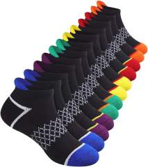 COOPLUS Boys&Girls Ankle Socks 6 Pairs Athletic Low Cut Socks For Little Big Kids