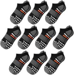 COOPLUS Kids Socks Low Cut Ankle Socks Short Athletic Socks With Cushioned Sole 10 Pairs