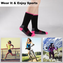 COOPLUS Womens Athletic Cushioned Crew Socks Soft Breathable Moisture-wicking Socks For Women 6 Pairs