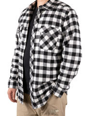 COOPLUS Mens Long Sleeves Shirts Timeless Checkered Pattern with Buttons Two Pockets Casual Dress Shirts