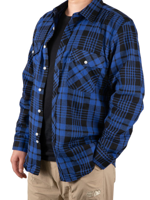 COOPLUS Mens Long Sleeves Shirts Timeless Checkered Pattern with Buttons Two Pockets Casual Dress Shirts