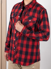 COOPLUS Mens Long Sleeves Shirts Timeless Checkered Pattern with Buttons Two Pockets Casual Dress Shirts