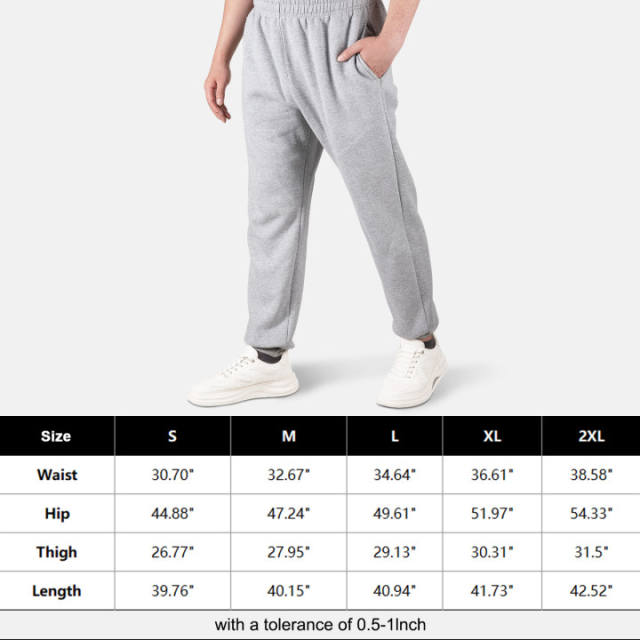 COOPLUS Mens Sweatpants with Pockets Mens Work Pants Athletic Trainning Cargo Pants for Men Size S M L XL XXL