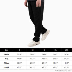 COOPLUS Mens Wide Leg Sweatpants with Pockets Mens Work Pants Track Cargo Pants for Men Size S M L XL XXL