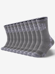 COOPLUS Mens Hiking Socks Crew Outdoor Socks 5 Pairs Moisture Wicking Cushioned Athletic Boot Socks