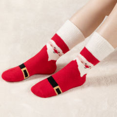 COOPLUS Womens Fuzzy Socks Christmas Socks for Women Winter Thick Thermal Socks Size 9-11 Crew Socks 4 Pairs
