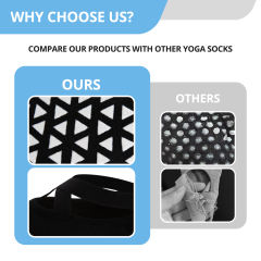 COOPLUS Womens Pilates Socks Non-Slip Grips With Straps Yoga Socks For Women Dance,Ballet,Workout