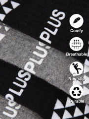 COOPLUS 4 Pairs Non Slip Yoga Socks With Grips For Women Anti-Slip Athletic Socks For Barefoot Workout,Ballet